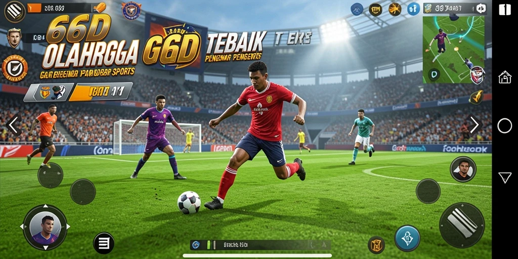 Tampilan gameplay seru dan mendebarkan di 66D.