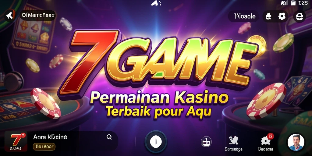 Tampilan gameplay 7GAME dengan berbagai permainan kasino yang menarik.