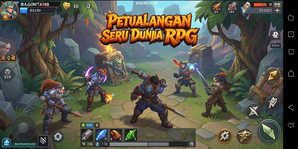 Screenshot gameplay BAGINTA168 yang mendebarkan di dunia RPG.
