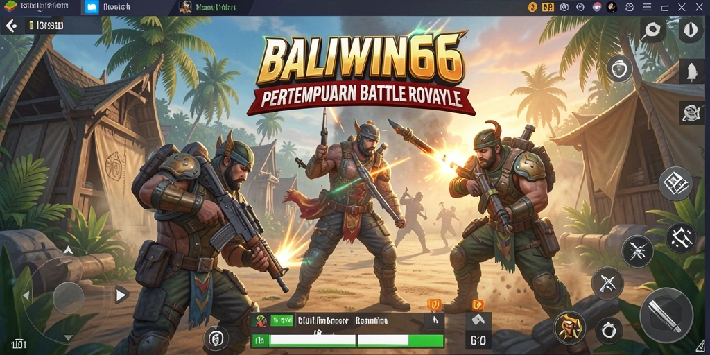 Gameplay intens dalam dunia Battle Royale BALIWIN66.
