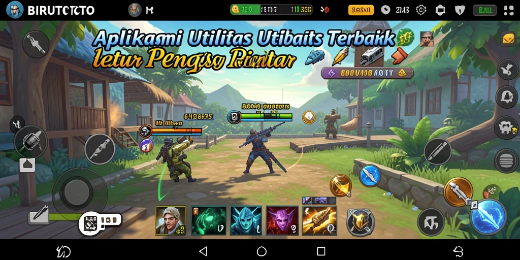 Screenshot BIRUTOTO menampilkan antarmuka aplikasi Utility yang modern dan fungsional.