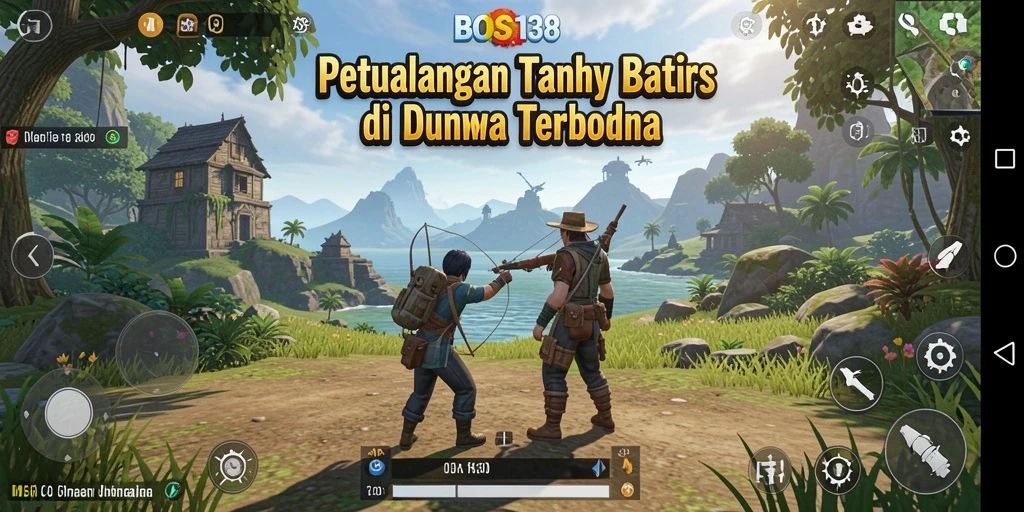 Tampilan gameplay BOS138 menampilkan petualangan seru di dunia terbuka.