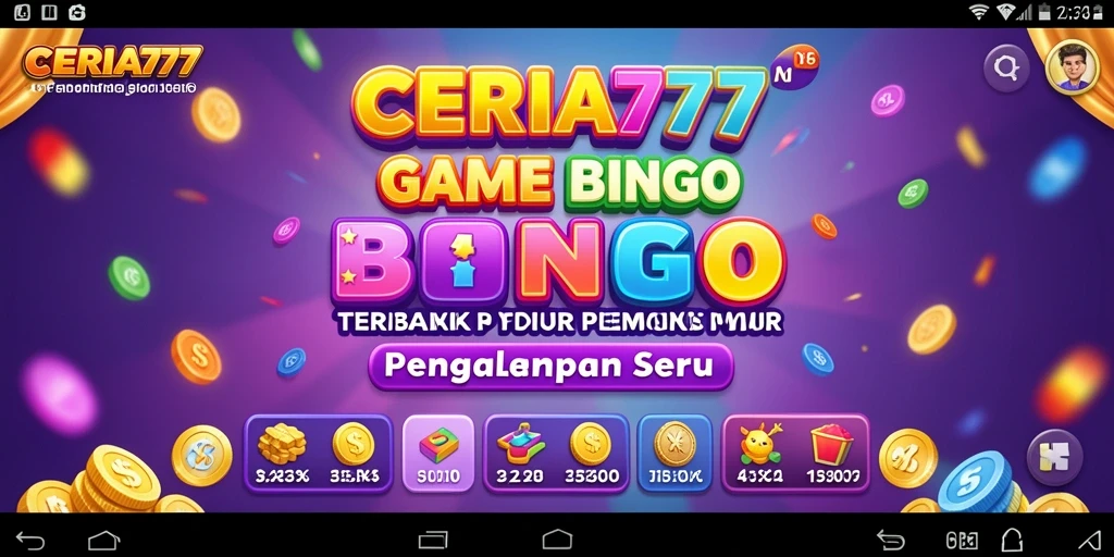 Tampilan gameplay seru di CERIA777 dengan berbagai tema bingo.