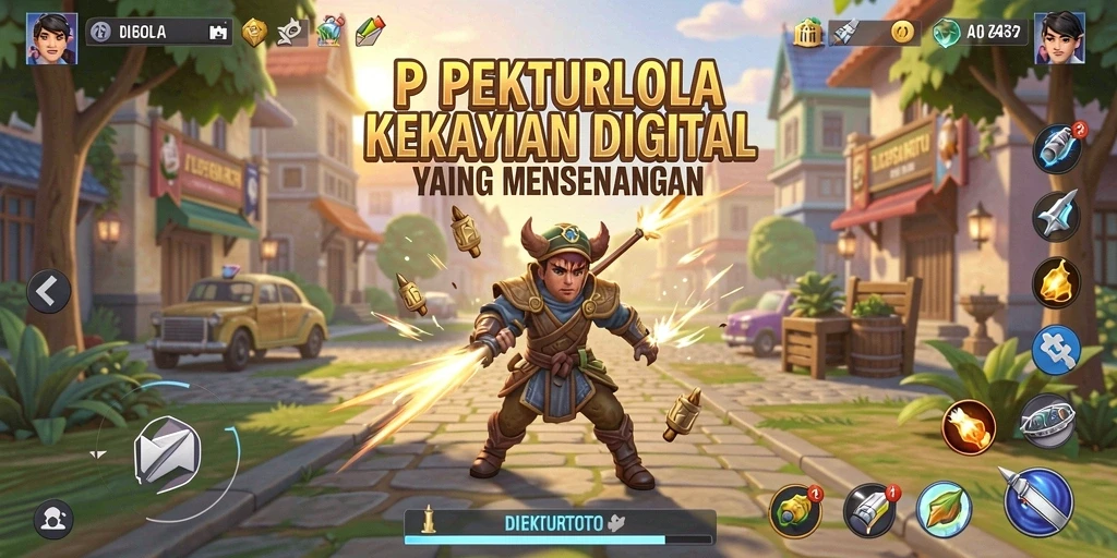 Tampilan gameplay <strong>DIREKTURTOTO</strong> dengan pengelolaan kekayaan yang intuitif dan menyenangkan.