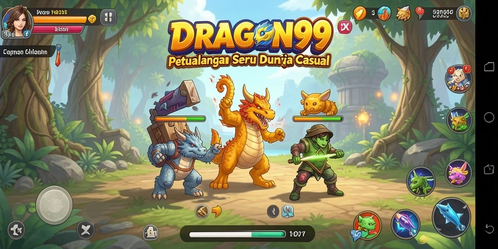 Screenshot gameplay DRAGON99 yang menampilkan aksi seru dan tantangan menarik.
