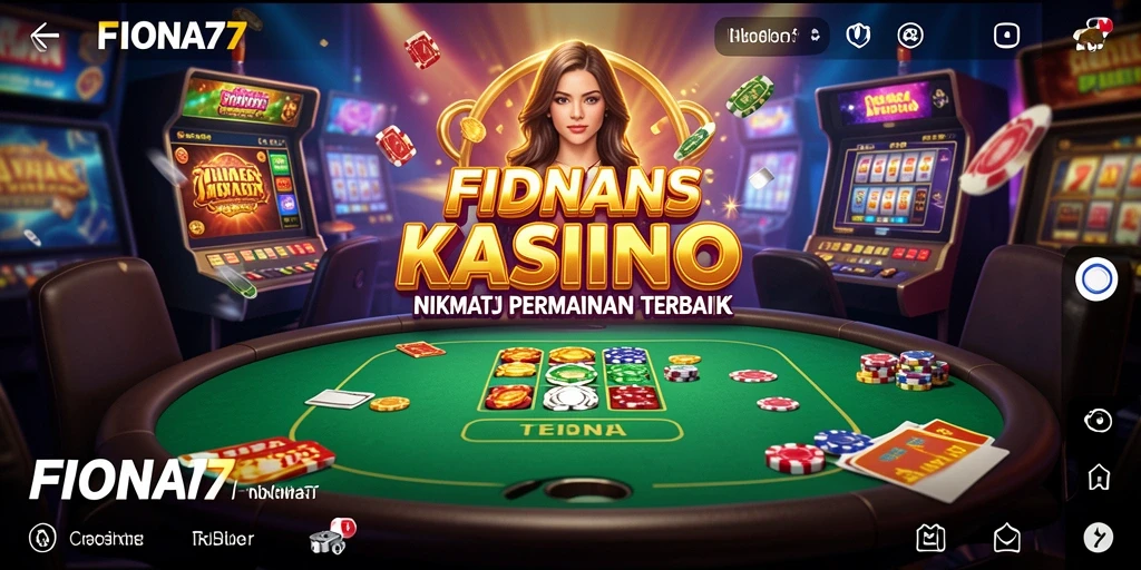Tampilan gameplay menarik di aplikasi FIONA77.