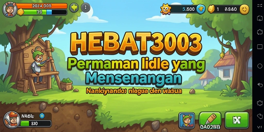 Gameplay HEBAT303 menampilkan karakter dan aktivitas seru dalam mode Idle.
