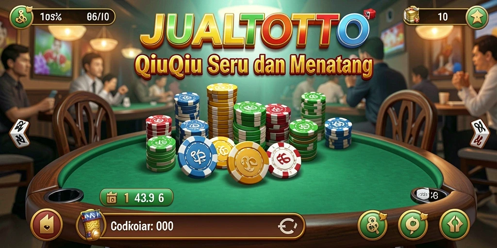Gameplay seru QiuQiu di JUALTOTO terlihat jelas.