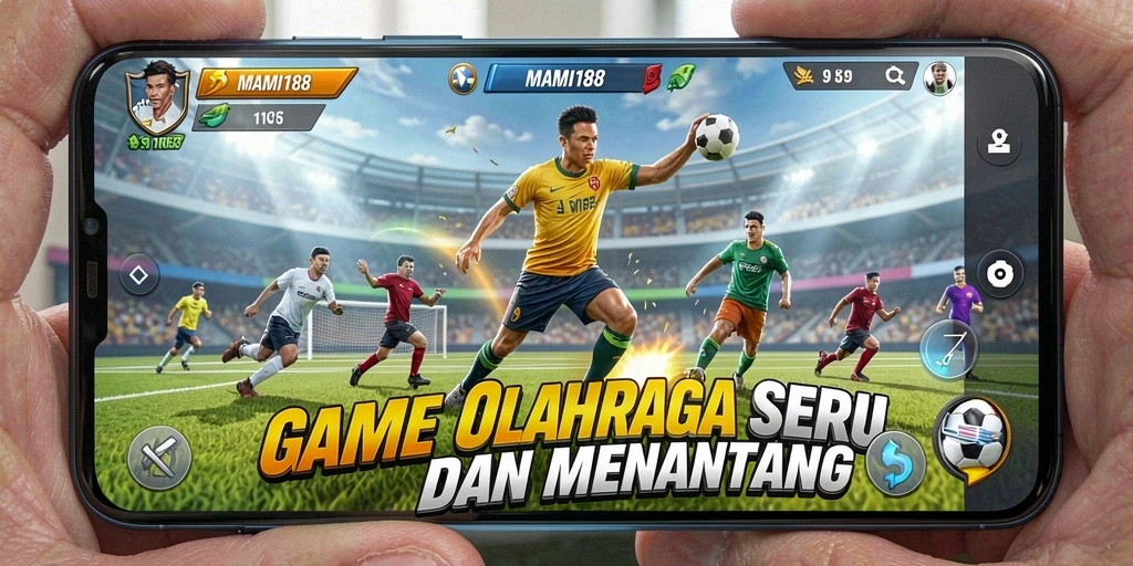 Screenshot utama MAMI188 menampilkan gameplay olahraga yang mendebarkan.