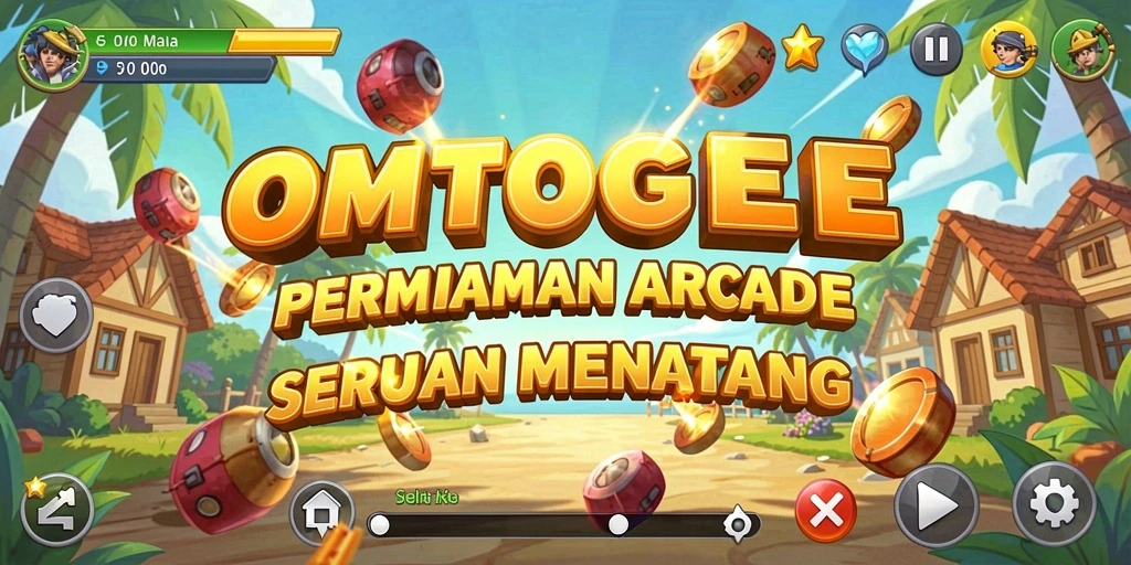Tampilan gameplay menegangkan dari OMTOGEL di level menengah.