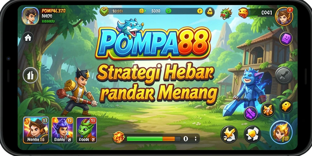 Tampilan menarik dari gameplay strategi POMPA88.