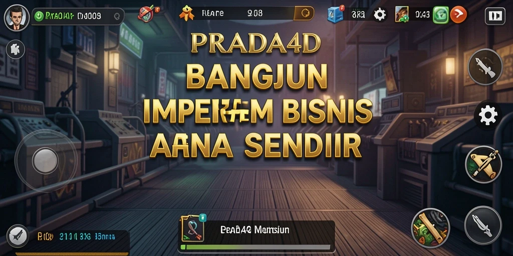 Screenshot gameplay PRADA4D yang menampilkan pengelolaan bisnis yang menarik.