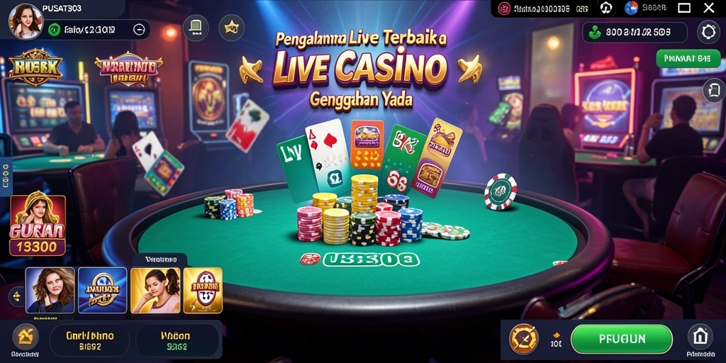 Gameplay seru dan interaktif di PUSAT303 Live Casino.