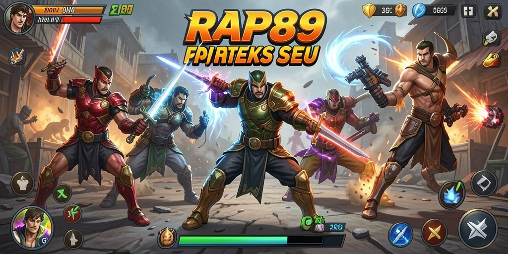 Tangkapan layar gameplay seru dalam pertarungan di RAP89.