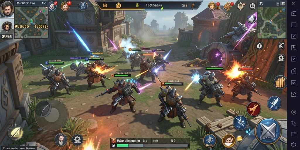 Tampilan gameplay yang menegangkan dalam RP6677, penuh strategi.