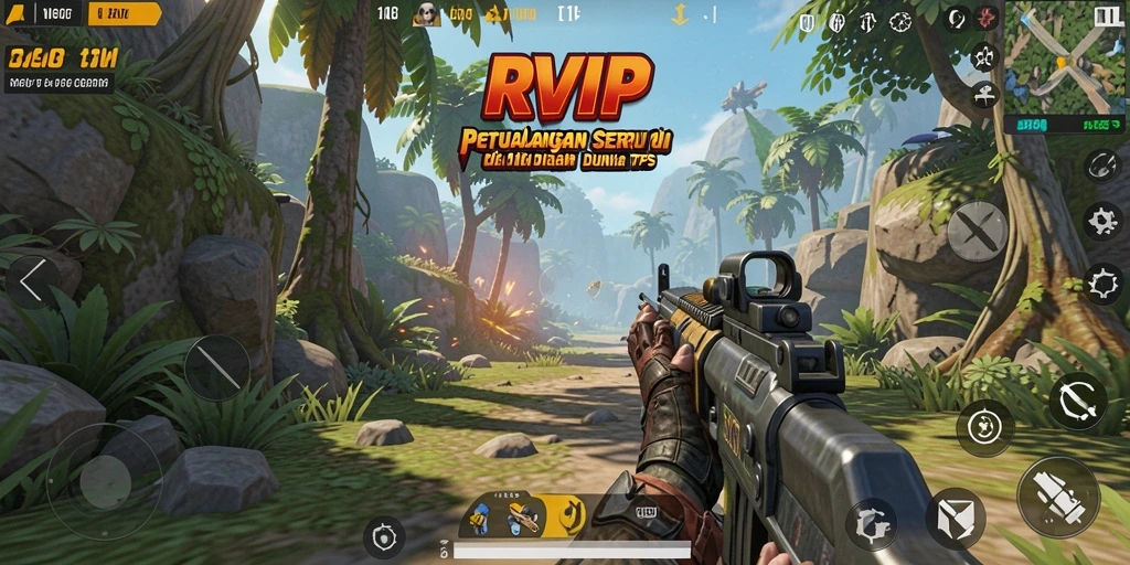 Tampilan gameplay seru dalam dunia TPS yang mendebarkan.