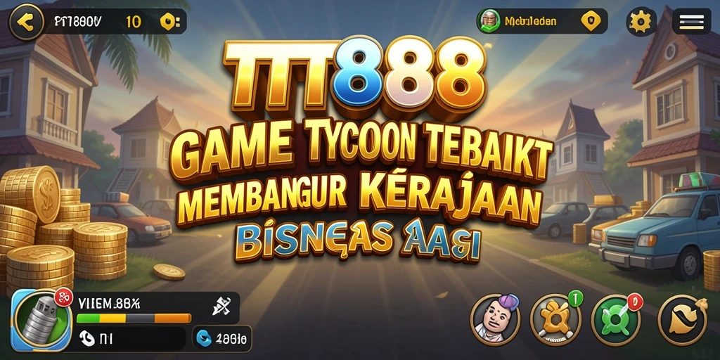 Screenshot gameplay TTT888 yang memperlihatkan strategi Tycoon.