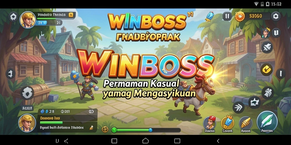 Tangkapan layar WINBOSS, menampilkan gameplay kasual yang seru.